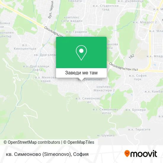 кв. Симеоново (Simeonovo) карта