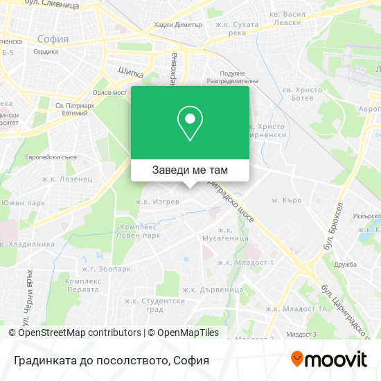 Градинката до посолството карта