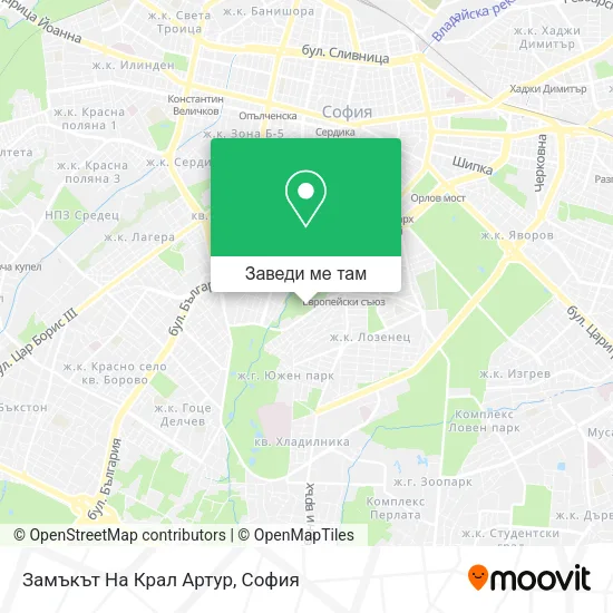 Замъкът На Крал Артур карта