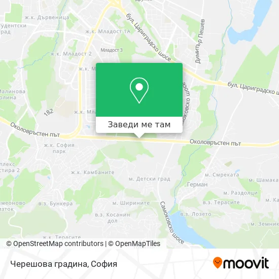 Черешова градина карта