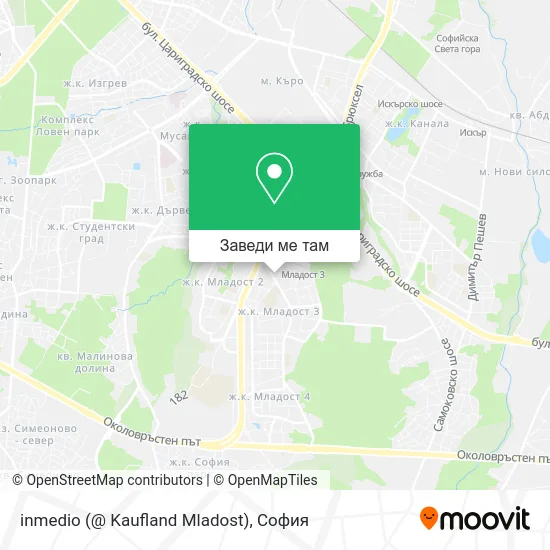 inmedio (@ Kaufland Mladost) карта