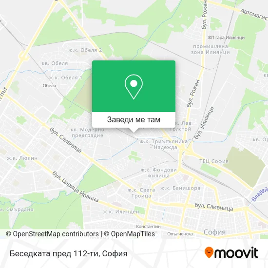 Беседката пред 112-ти карта