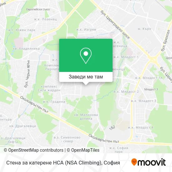 Стена за катерене НСА (NSA Climbing) карта