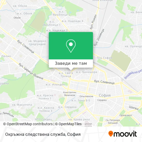 Окръжна следствена служба карта