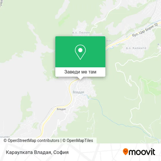 Караулката Владая карта