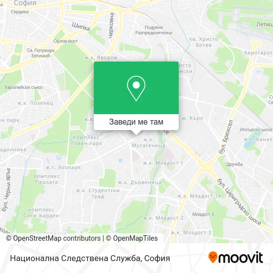 Национална Следствена Служба карта