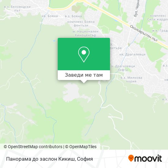 Панорама до заслон Кикиш карта