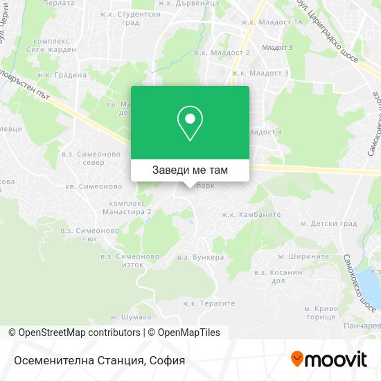 Осеменителна Станция карта
