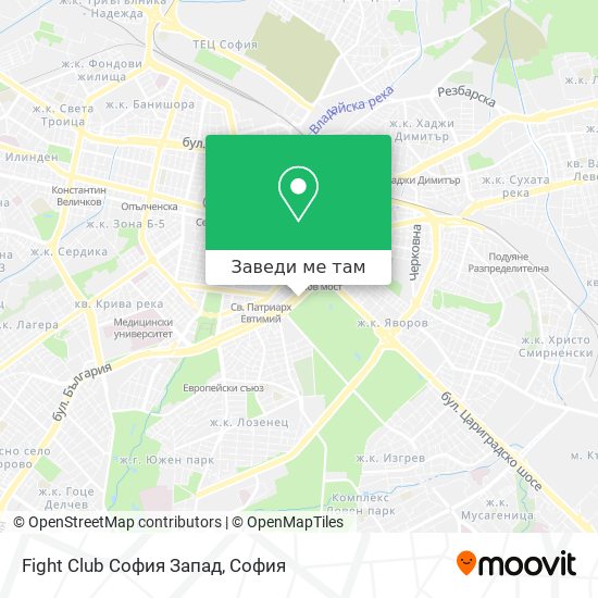 Fight Club София Запад карта