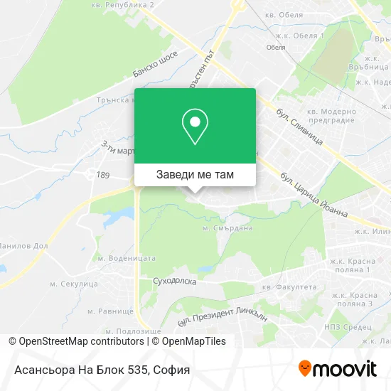 Асансьора На Блок 535 карта