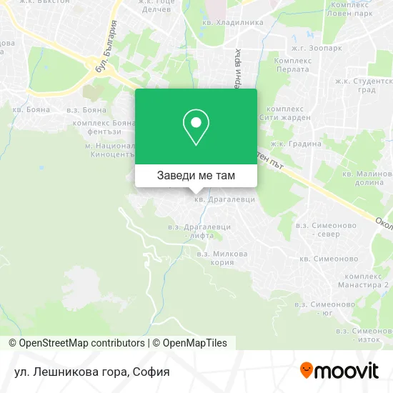 ул.  Лешникова гора карта