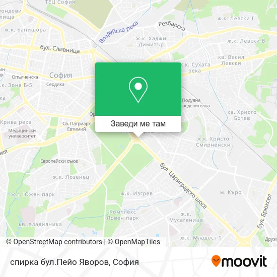 спирка  бул.Пейо Яворов карта