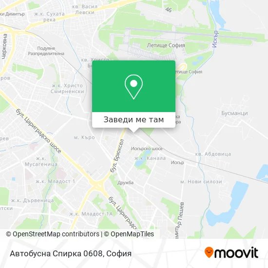 Автобусна Спирка 0608 карта