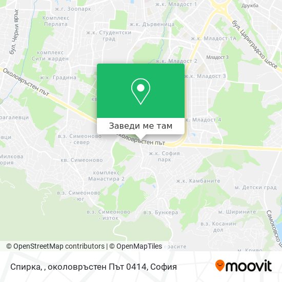 Спирка, , околовръстен Път  0414 карта