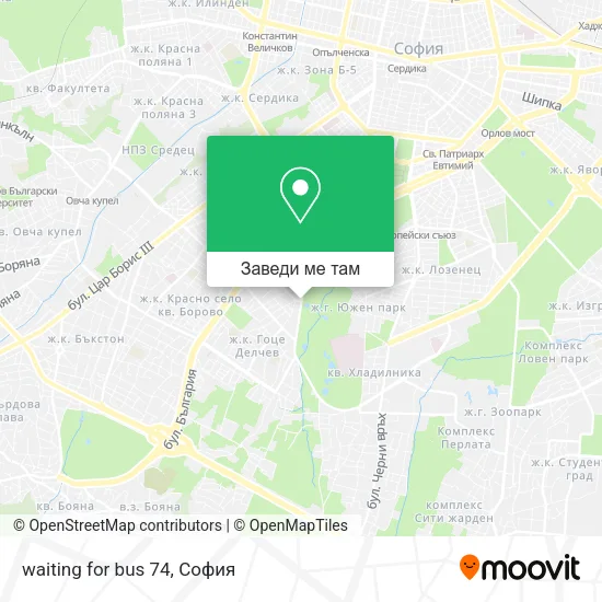 waiting for bus 74 карта