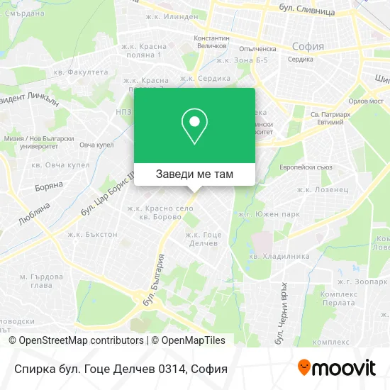 Спирка  бул. Гоце Делчев  0314 карта