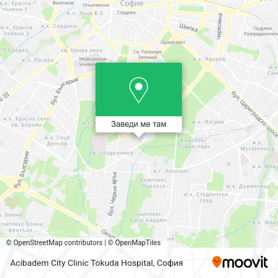 Acibadem City Clinic Tokuda Hospital карта