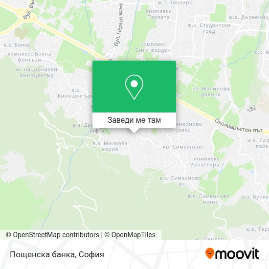Пощенска банка карта