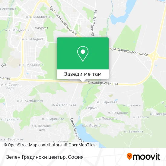 Зелен Градински център карта