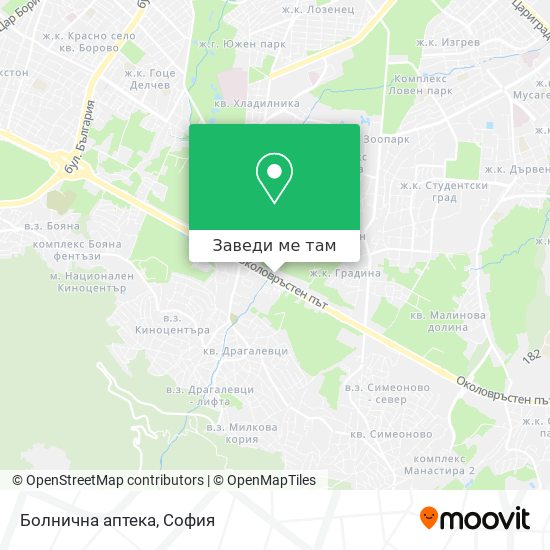 Болнична аптека карта