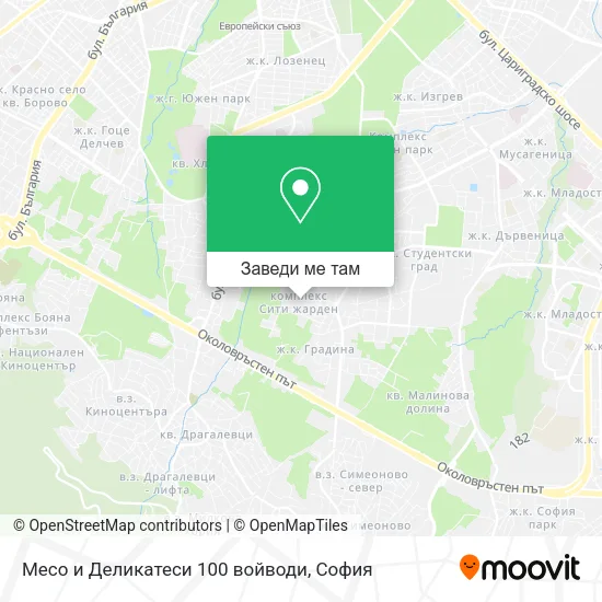 Месо и Деликатеси 100 войводи карта