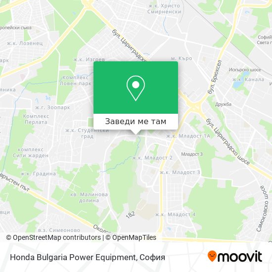 Honda Bulgaria Power Equipment карта
