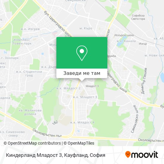 Киндерланд Младост 3, Кауфланд карта