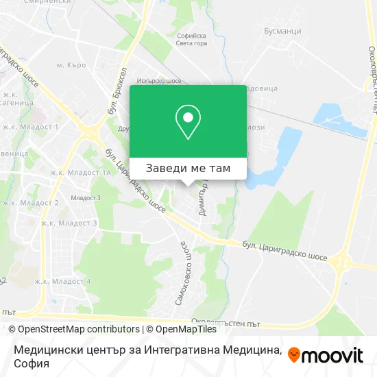 Медицински център за Интегративна Медицина карта