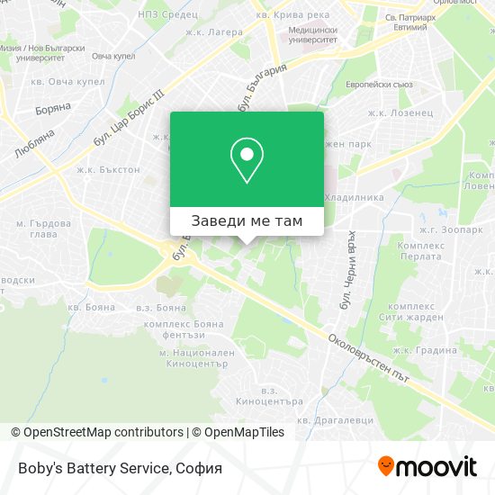 Boby's Battery Service карта