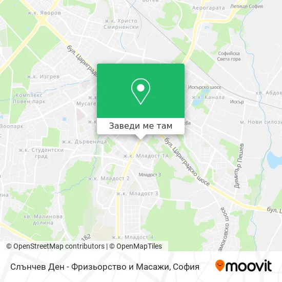 Слънчев Ден - Фризьорство и Масажи карта