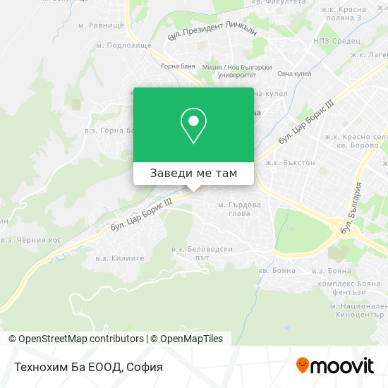 Технохим Ба ЕООД карта