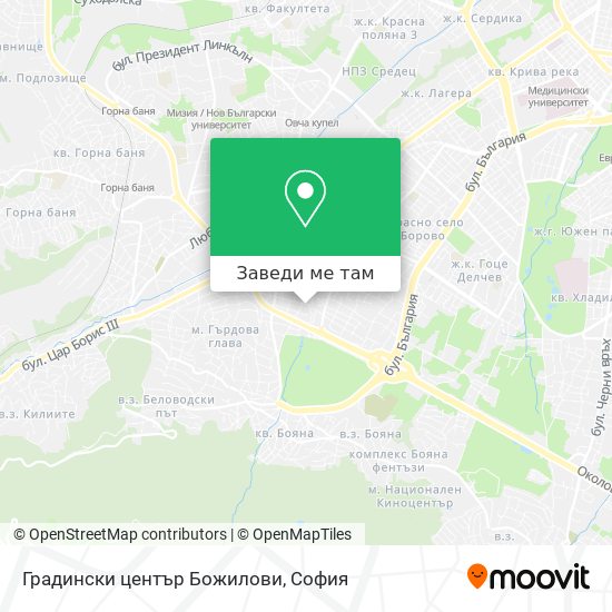 Градински център Божилови карта
