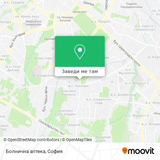 Болнична аптека карта