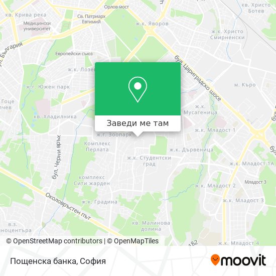 Пощенска банка карта