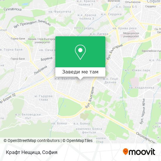 Крафт Нещица карта