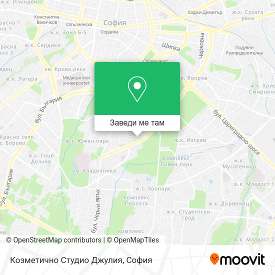 Козметично Студио Джулия карта