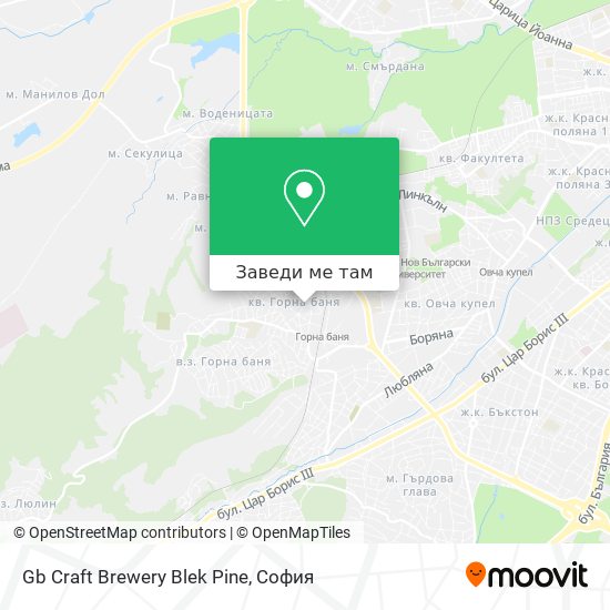Gb Craft Brewery Blek Pine карта