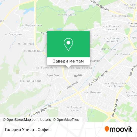 Галерия Униарт карта