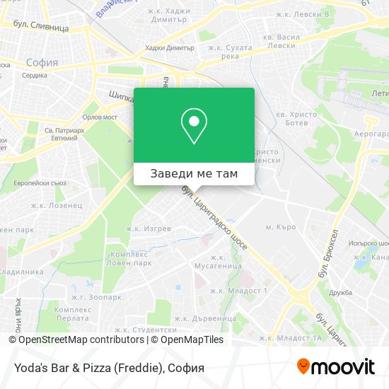 Yoda's Bar & Pizza (Freddie) карта