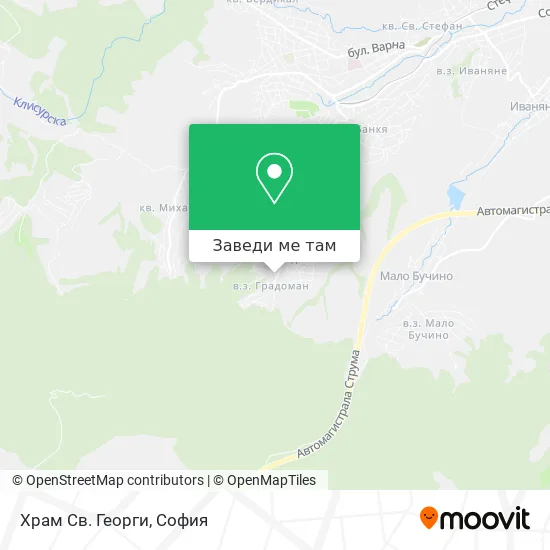 Храм Св. Георги карта