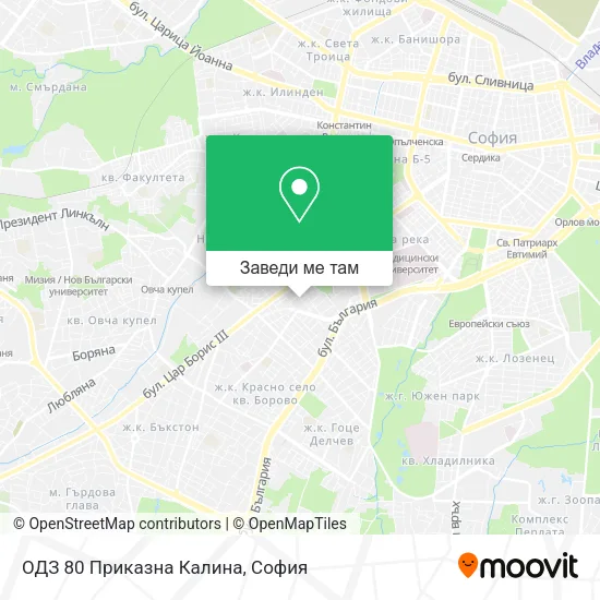 ОДЗ 80 Приказна Калина карта