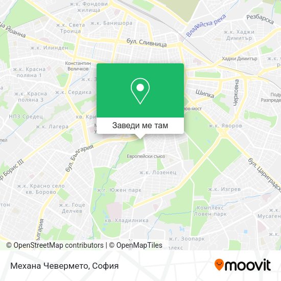 Механа Чевермето карта