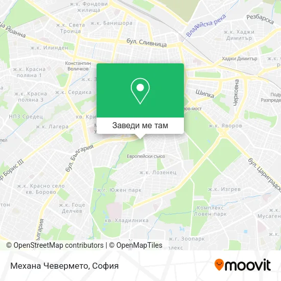 Механа Чевермето карта