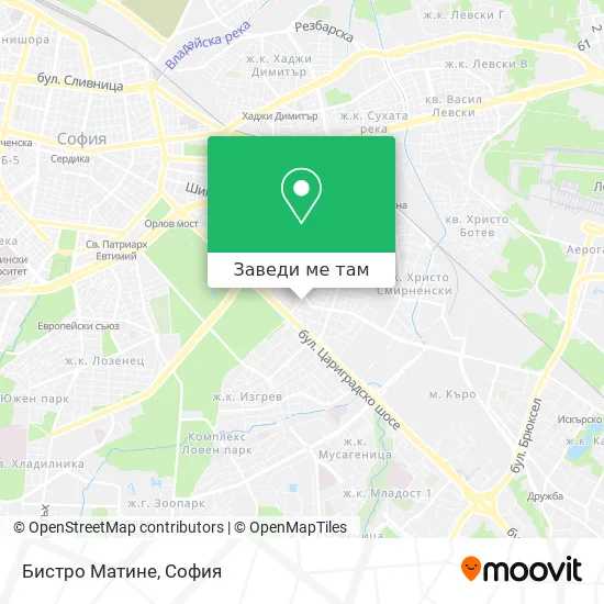 Бистро Матине карта