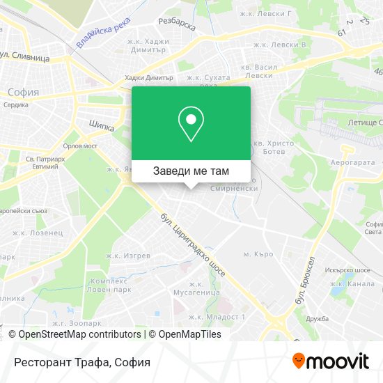 Ресторант Трафа карта