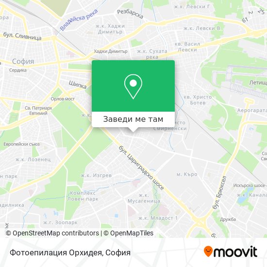 Фотоепилация Орхидея карта