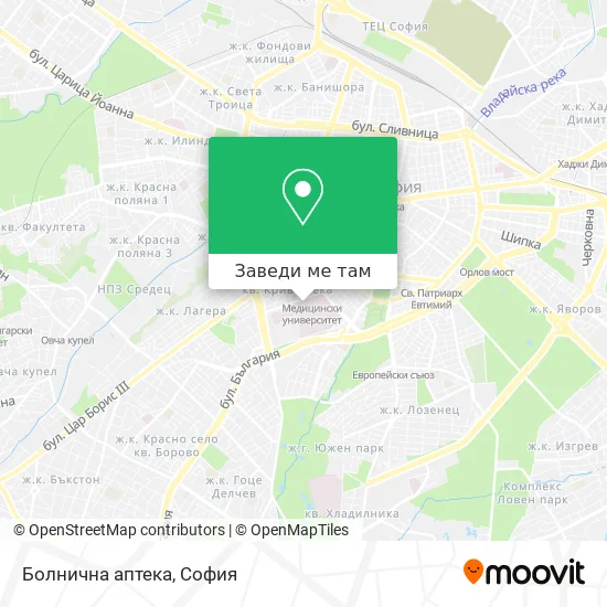 Болнична аптека карта
