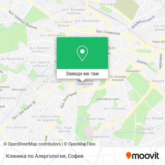 Клиника по Алергология карта