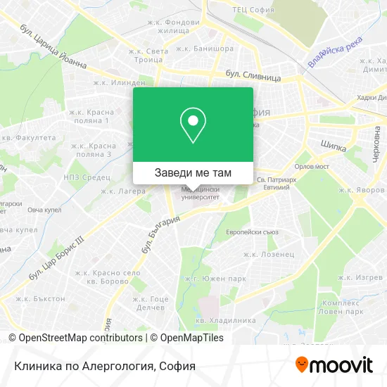 Клиника по Алергология карта