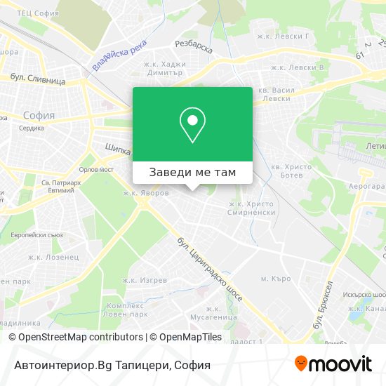 Автоинтериор.Bg Тапицери карта